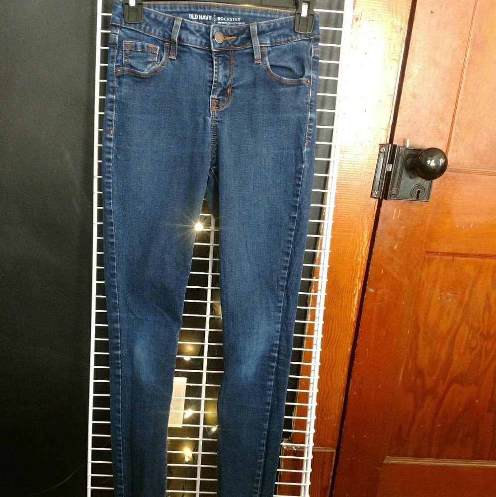 Dark skinny jeans Old Navy.